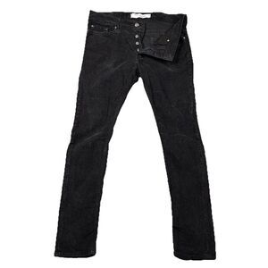 IRO Paris Mens corduroy pants black strigth leg size 32‎